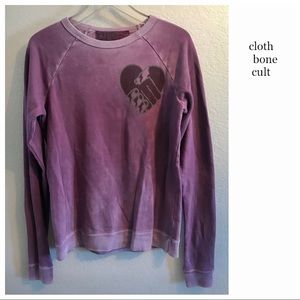FREECITY Purple Hamsa Hand crewneck SWEATSHIRT